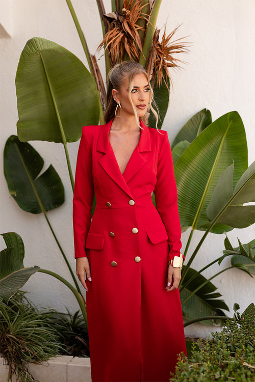 Vestido/Blazer Rojo