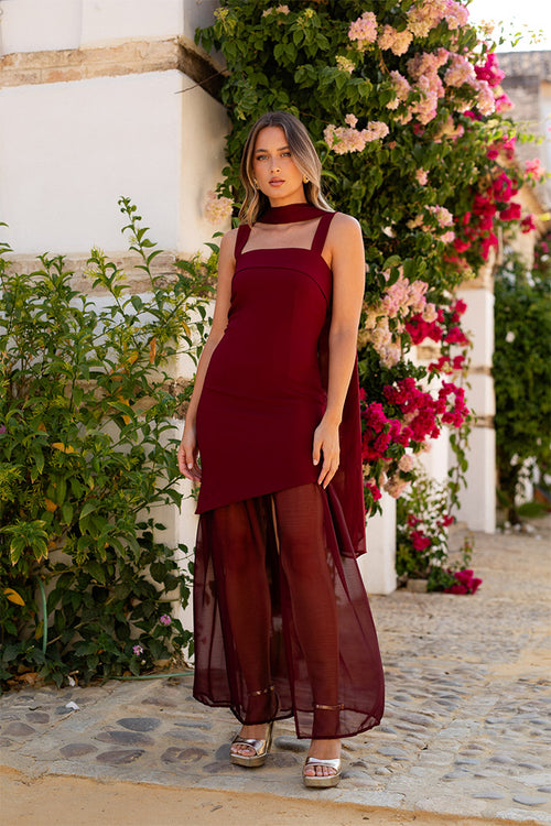 Vestido Ronda Granate