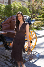 Vestido Cleo Marrón