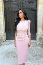 Vestido Meryl Rosa/Nude