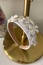 Diadema Flores Blanco