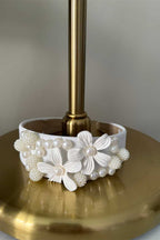 Diadema Flores White