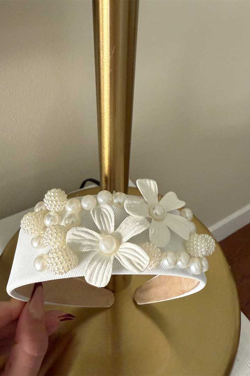 Diadema Flores White