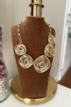 Collar Dorado Espiral