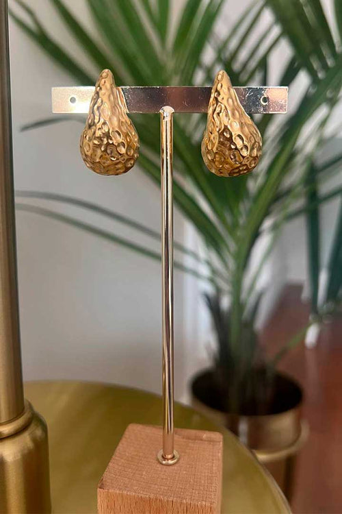 Pendientes Gota dorado