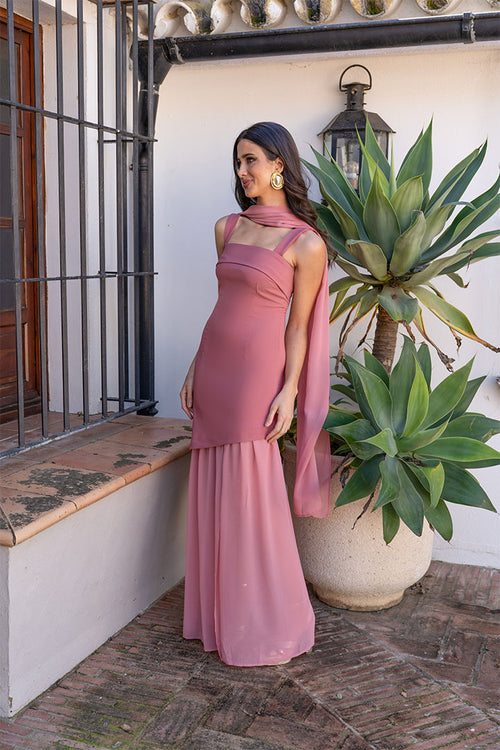 Vestido Ronda Rosa Empolvado