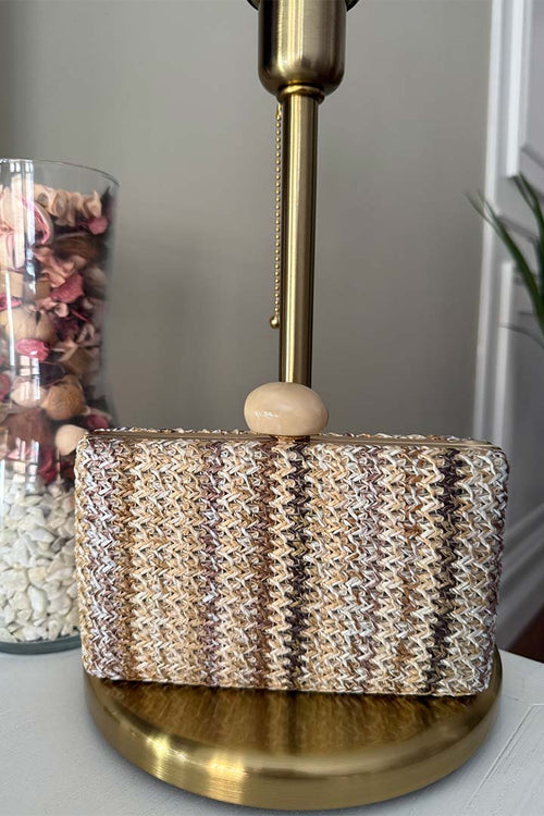 Bolso Rafia Beige