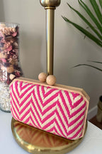 Bolso Fucsia Rayas