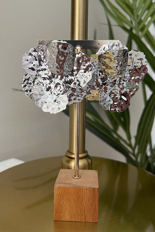 Pendientes Hoja plata