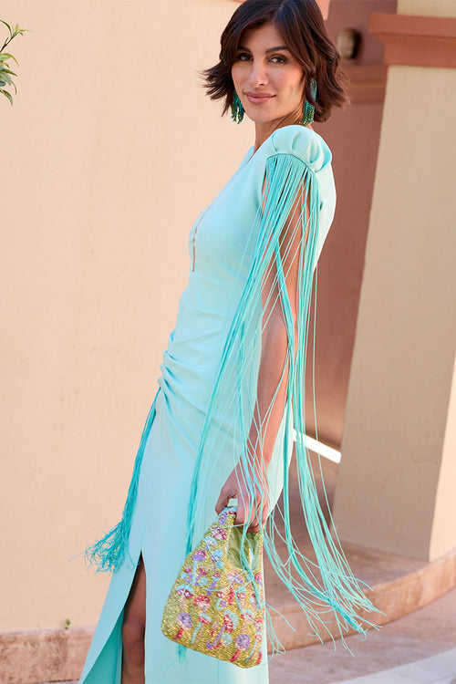 Vestido Largo Turquesa