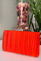 Bolso Plisado Naranja