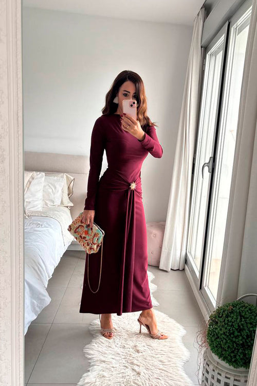 Vestido Baiona Granate