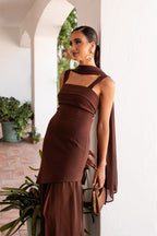 Vestido Ronda Marrón
