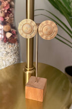 Boucles d'oreilles Cercle Bleu