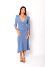 Vestido Punto Celeste