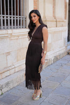 Vestido Cleo Marrón