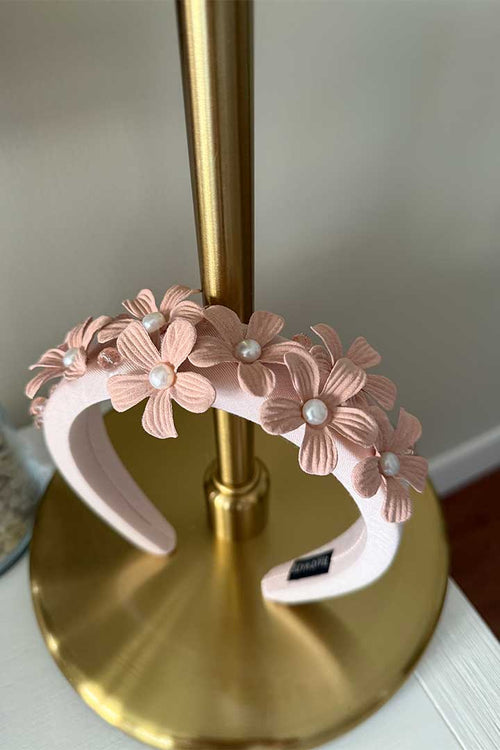 Diadema Rosa Flores