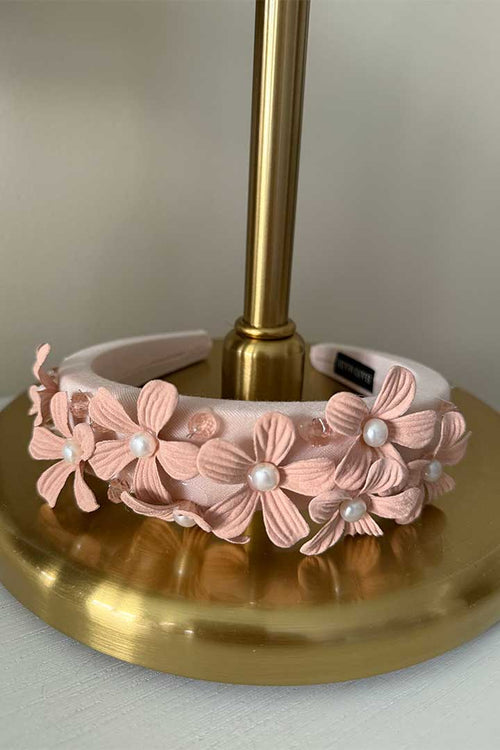 Diadema Rosa Flores
