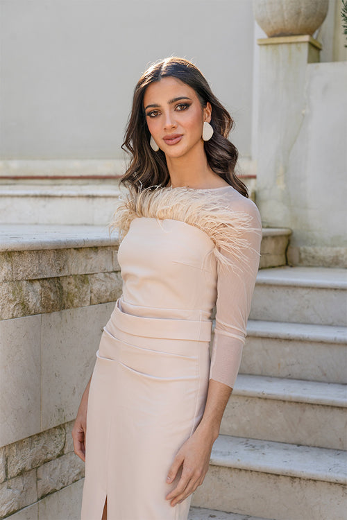 Vestido Portals Beige