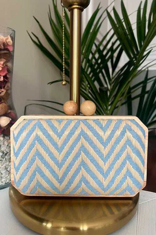 Bolso Azul rayado