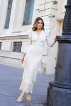 Vestido Cleo Beige
