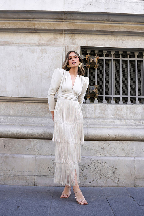Vestido Cleo Beige