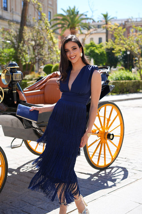 Vestido Cleo Marino
