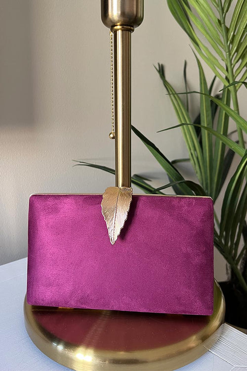 Bolso Pluma Berenjena