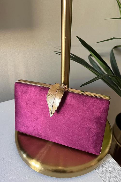 Bolso Pluma Berenjena