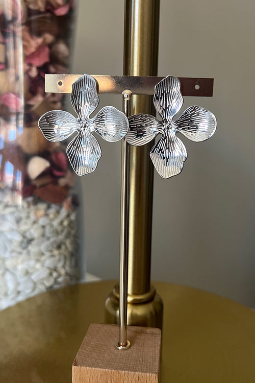 Pendientes Pétalos Plata