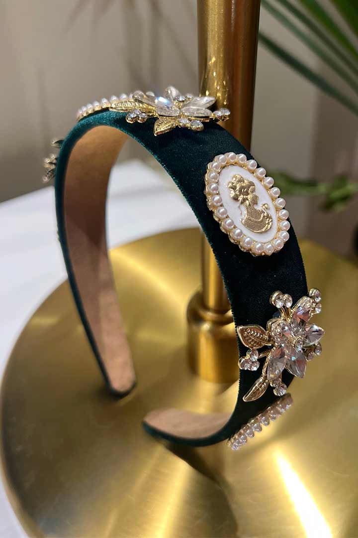 Diadema Pedrería Verde