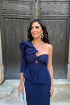Vestido Viena Marino